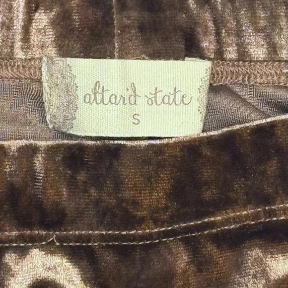 {Altar'd State} “Nadine” Maxi Skirt Brown Velvet Boho Western Prairie Cowgirl - Picture 3 of 6